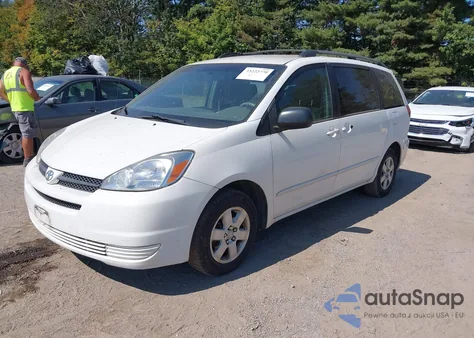 2004 Toyota Sienna Le из США, поврежденный, VIN 5TDZA23C34S091189